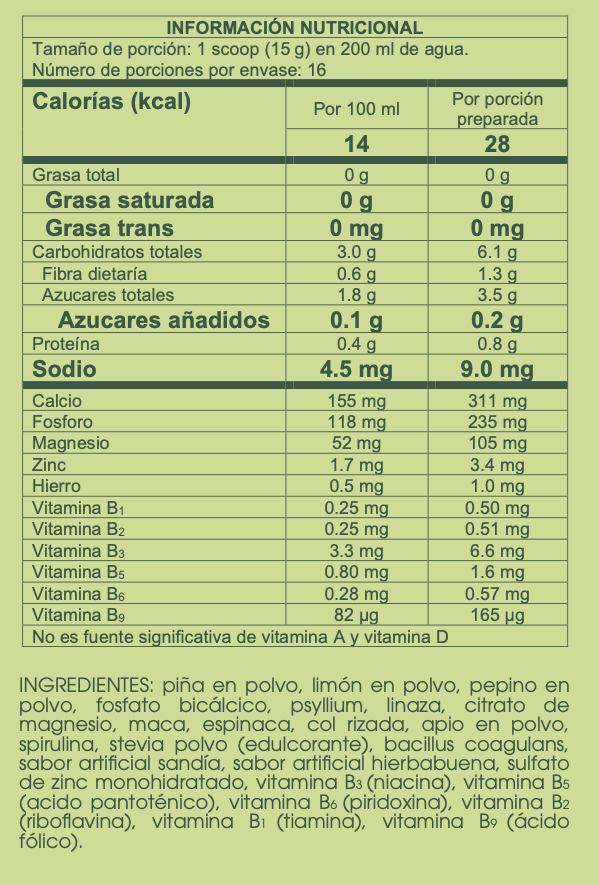 DITI – Jugo verde en polvo