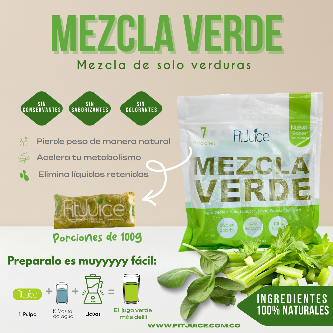 Combo verde sin FRUTA