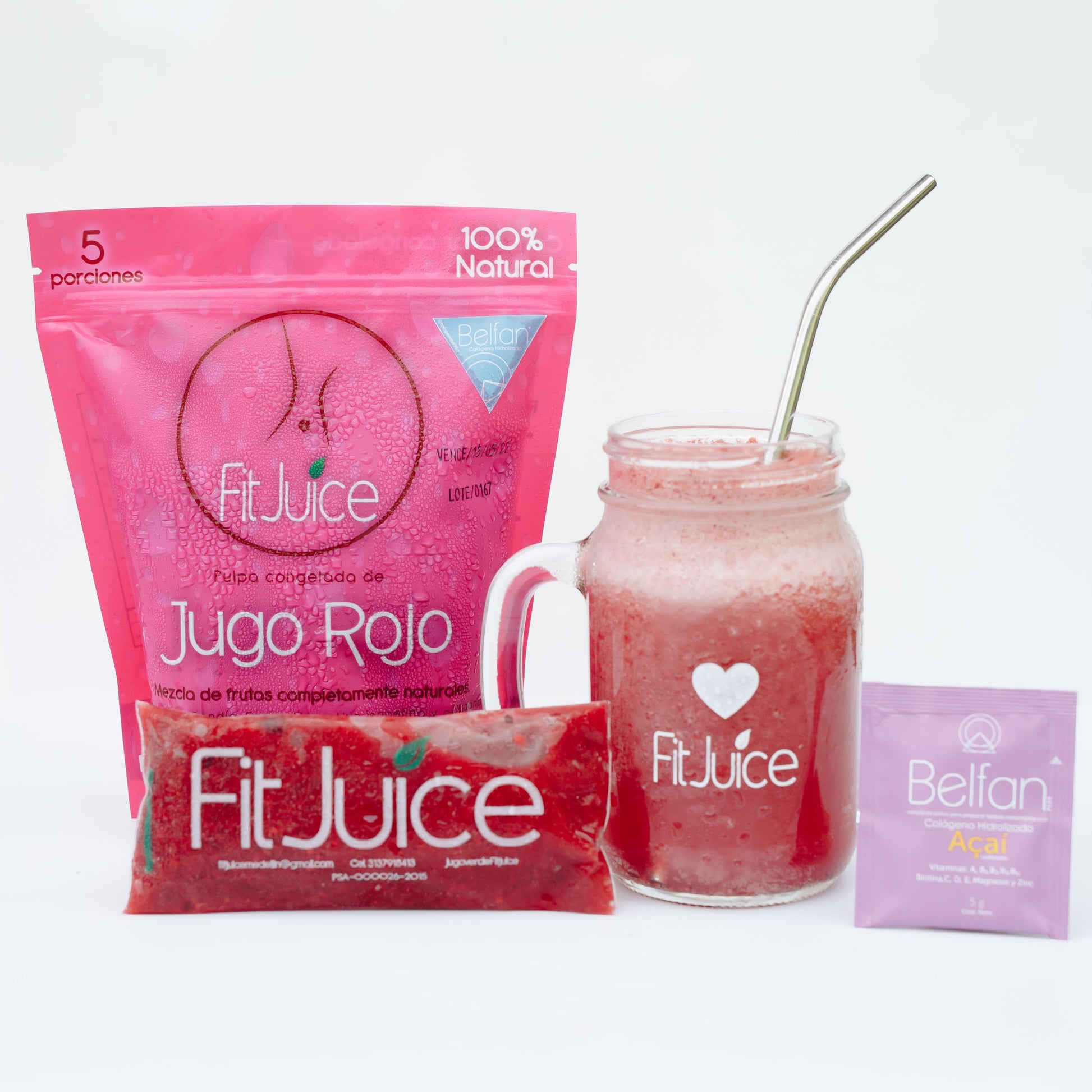 Kit Fit Juice Jugo Rojo x3 - Fit Juice