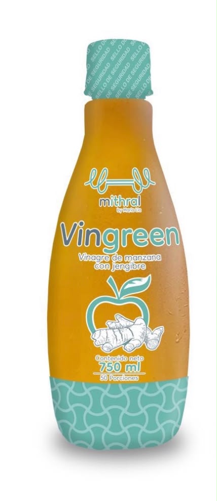 Vingreen Vinagre de manzana con jengibre